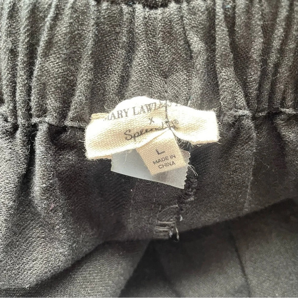 Mary Lawless Lee x Splendid Button Jumpsuit Black Linen Blend 22172 - Picture 10 of 15